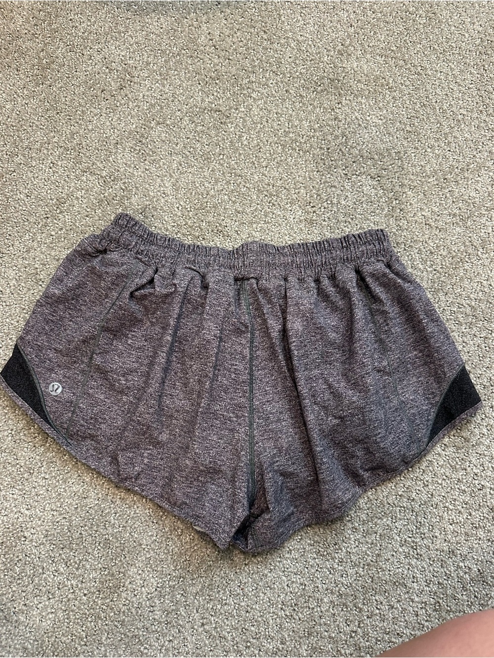 lululemon athletica Heathered Dark Gray Athletic Shorts